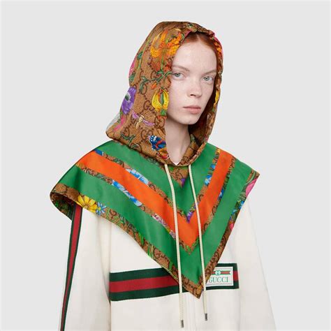 gucci printed hood